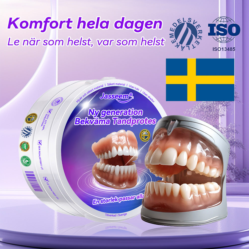 𝐉𝐚𝐬𝐬𝐞𝐞𝐦® Senaste Premium Komfort Tandproteser🎁 (Högkvalitativa Tandproteser, Bekväma att Bära - Begränsad Tid 70% Rabatt)