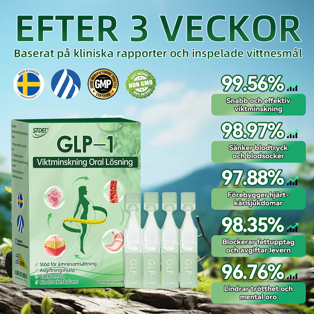 STDEI® 💧GLP-1 Viktminskning Oral Lösning Endast en gång i veckan, första förändringar synliga på 7 dagar ✅