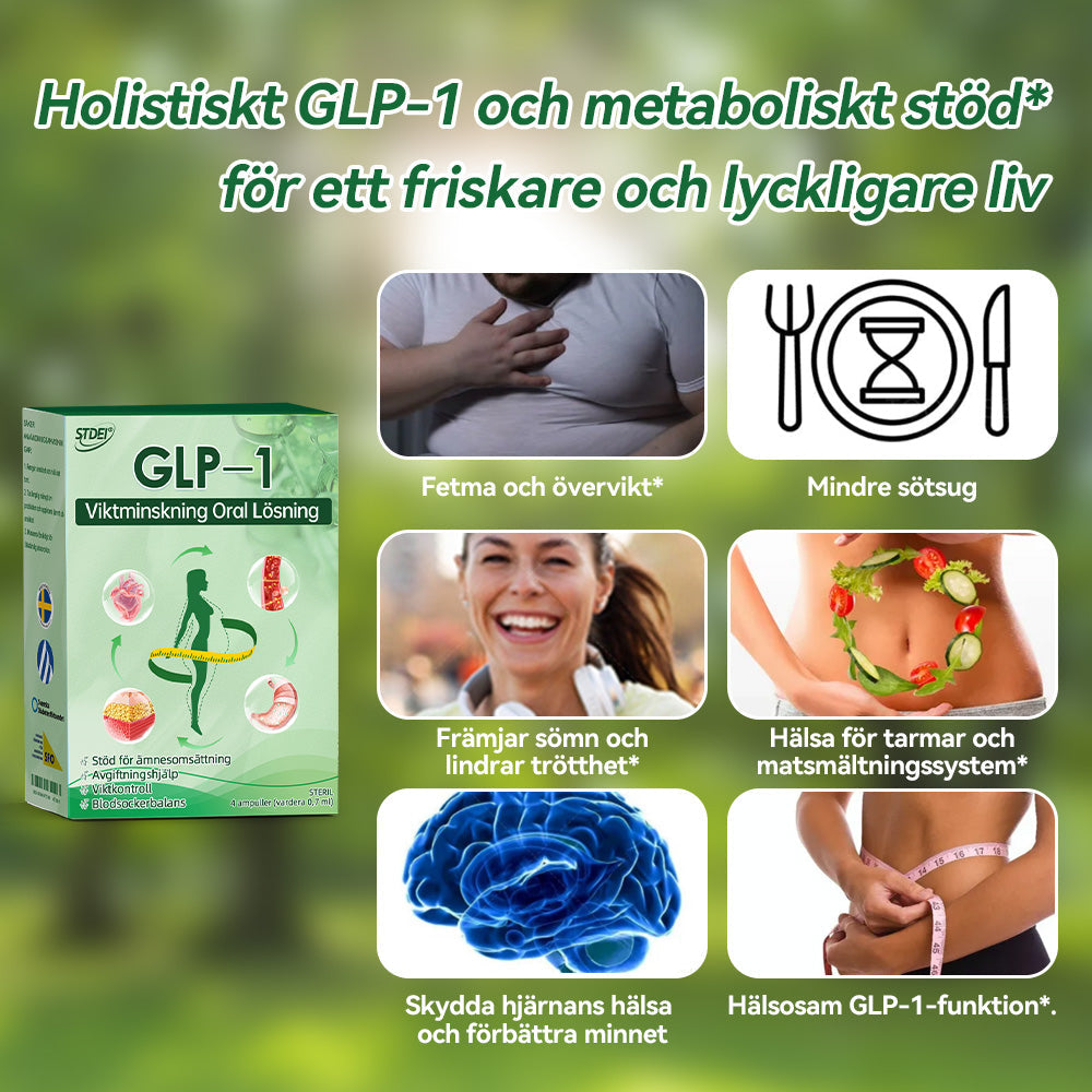 STDEI® 💧GLP-1 Viktminskning Oral Lösning Endast en gång i veckan, första förändringar synliga på 7 dagar ✅