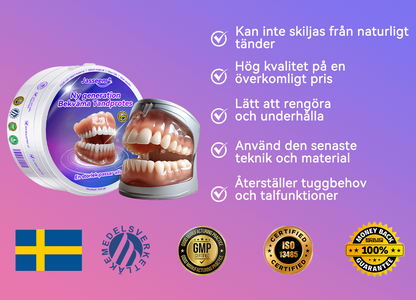 𝐉𝐚𝐬𝐬𝐞𝐞𝐦®🍀 Senaste Premium Komfort Tandproteser (Högkvalitativa Tandproteser, Bekväma att Bära - Begränsad Tid 70% Rabatt)🔥