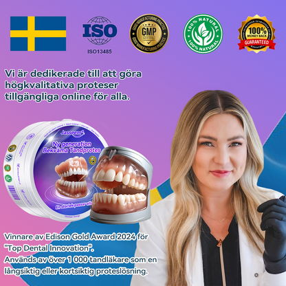 𝐉𝐚𝐬𝐬𝐞𝐞𝐦®🍀 Senaste Premium Komfort Tandproteser (Högkvalitativa Tandproteser, Bekväma att Bära - Begränsad Tid 70% Rabatt)🔥