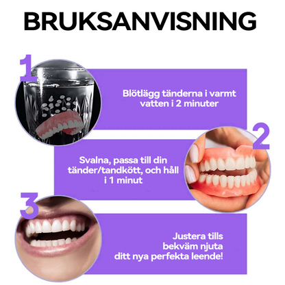 𝐉𝐚𝐬𝐬𝐞𝐞𝐦®🍀 Senaste Premium Komfort Tandproteser (Högkvalitativa Tandproteser, Bekväma att Bära - Begränsad Tid 70% Rabatt)🔥