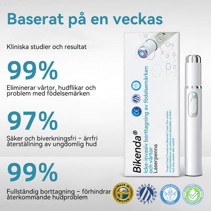 Bikenda® laserpenna🎁 (med CO₂-laserteknik – effektiv för att ta bort födelsemärken, vårtor, hudflikar, pigmentfläckar och andra hudproblem)